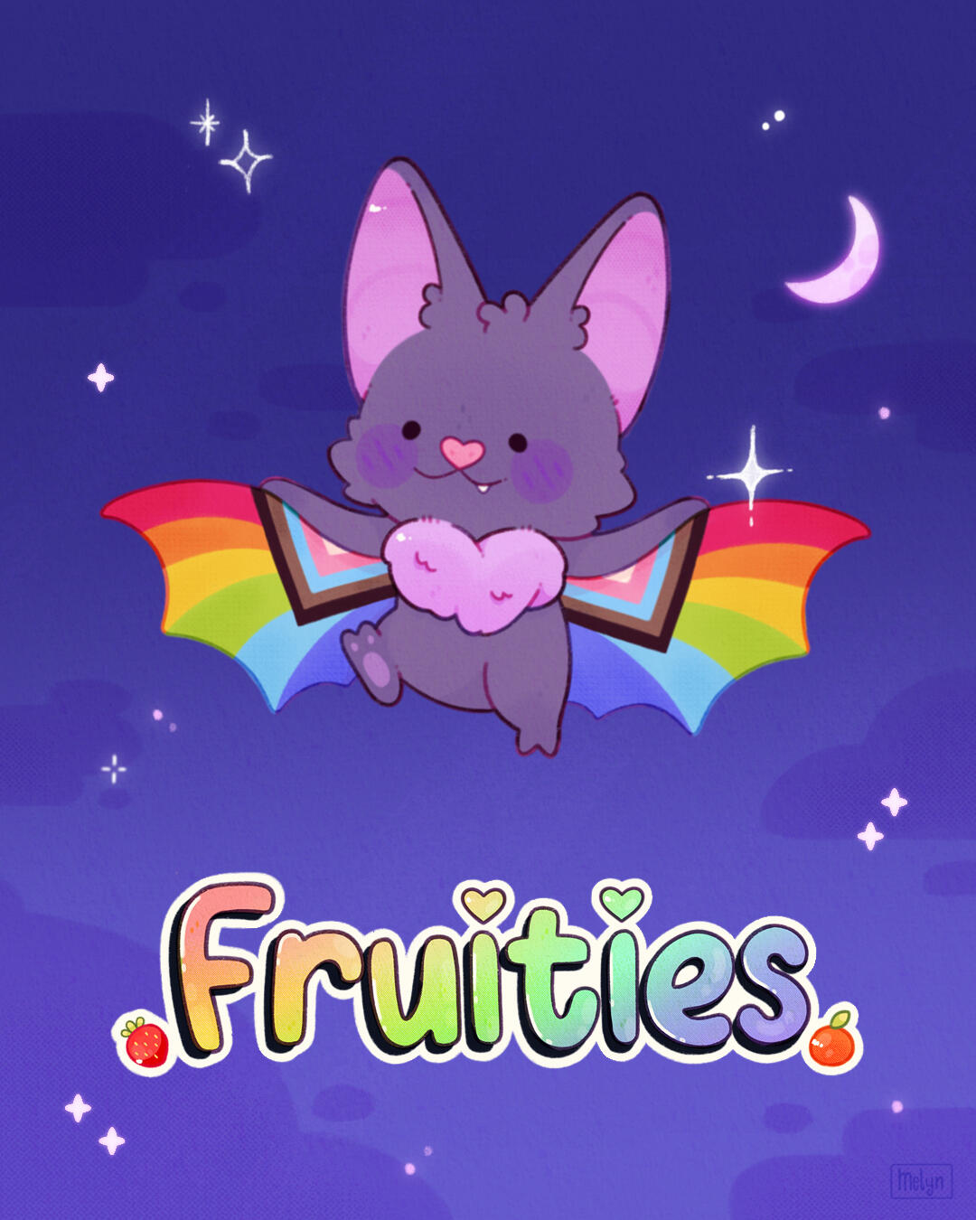 Fruity bat with progress wings made by Melyn_art